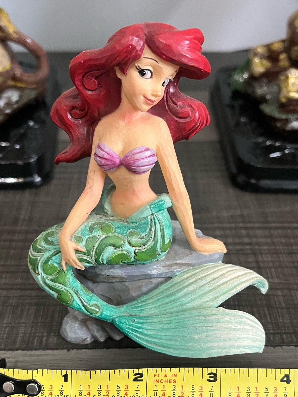 Jim shore little mermaid Figurine with Green Tail - Decorative Home Accent